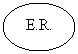 Oval: E.R.