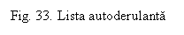 Text Box: Fig. 33. Lista autoderulanta